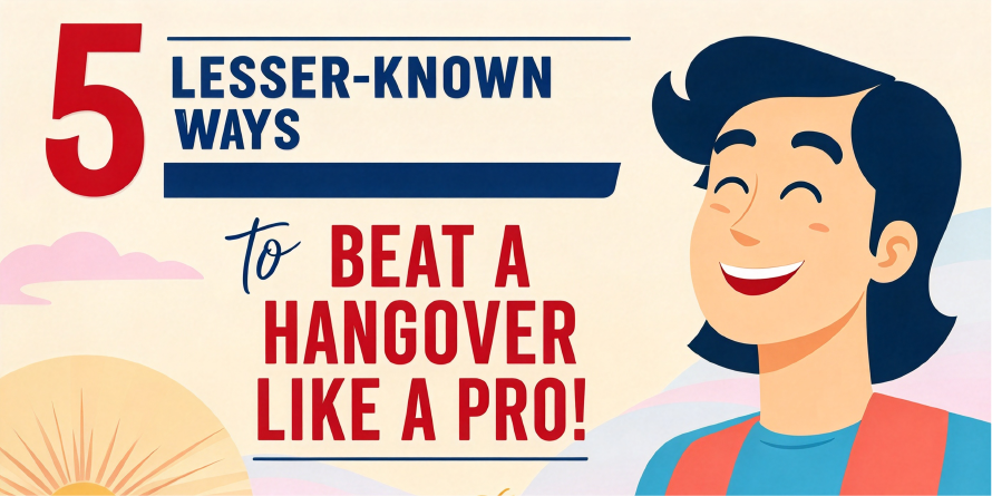 🥂 5 lesser-known Ways to Beat a Hangover Like a Pro! 🍷